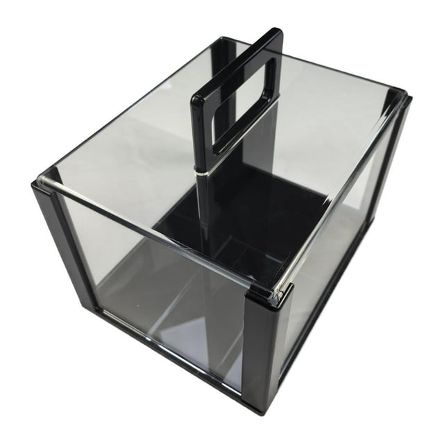Contenedor de almacenamiento de chips, acrílico, portátil, transparente, para el hogar, bar, multiusos, con capacidad para 600 unidades, vitrina, Vacío