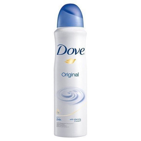 Dove Antiperspirant Body Spray 150ml Original 2-Pack