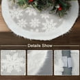 thumbnail image 6 of Sanmadrola Christmas Tree Skirt Gray White Plush Skirts Christmas Decorations Indoor Xmas Ornaments Holiday Decor for Party, 30in, 6 of 7