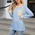 thumbnail image 7 of Womens Fall Winter Tunic Tops Long Sleeve Crewneck T-Shirts Loose Comfy Soft Blouse with Pocket, 7 of 7