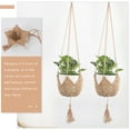 thumbnail image 3 of unbranded 2Ud Macrame Plant Hanger Color Marrón Para Rústica En Interiores Y Exteriores, 3 of 8