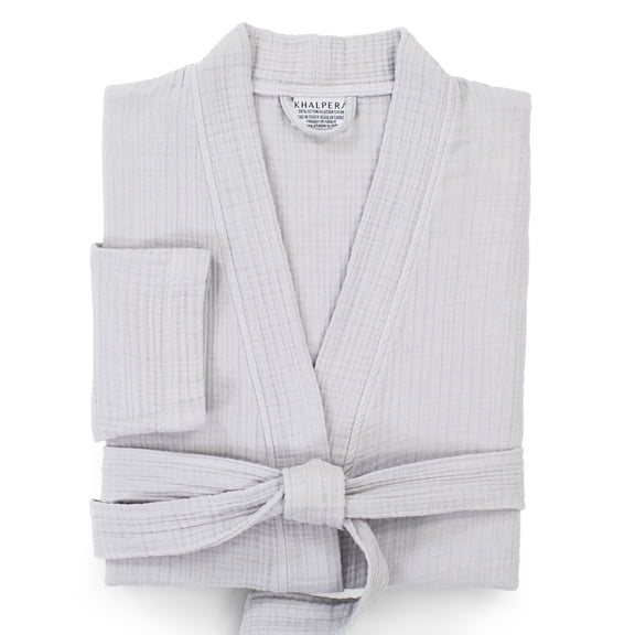 100% Turkish Cotton Sumptuous Muslin Bathrobe - Cloud Cotton Soft and Luxury Robe for Men and Women