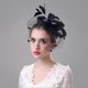 thumbnail image 3 of Stylish Hemp Mesh Headwear with Faux Feathers for Women's Stage Performances, 3 of 5