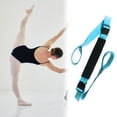 thumbnail image 3 of Correa de , correa de estiramiento de , ejercicio de flexibilidad, multifuncional, profesional, elástica, ajustable, cinturón de estiramiento Azul, 3 of 4