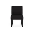 thumbnail image 2 of Waterfall Reception Waiting Sled Base Armless Guest Chair / Black Steel / Black, 2 of 5