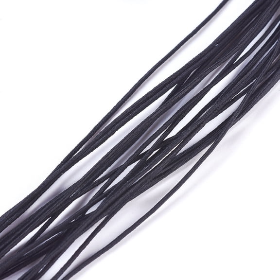 Round Elastic Cord Black 0.8mm 22m/Bundle