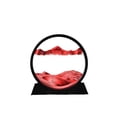 thumbnail image 1 of Kearding Cuadro de arena que fluye para mesa, adorno de estantería, escena de paisaje, decoración giratoria, marco negro, decoración de oficina Decoración Rojo 7 pulgadas Kearding HA070970-07, 1 of 6