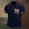 thumbnail image 4 of XDZJLR 250 Anniversary Polo Shirts For Men Patriotic Short Sleeve Casual Comfort Commemorative Graphic Collared Independence Day 4Th Of July Shirt Men S-5Xl, 4 of 5