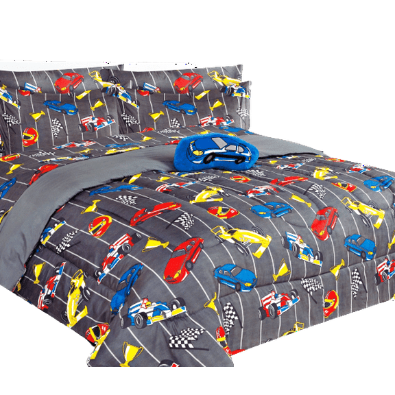 Kids bed in bag comforter and sheet set Full size 8pc toy galaxy super soft easy wash for boy girls kids bedroom décor