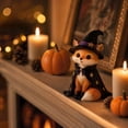 thumbnail image 2 of TACILIP Room Decor, 1PC Halloween Witch Figurines With Pumpkin Resin Skeleton Owl Statue Mini Tabletop Fall Decor Ornaments For Party Home Shelf Mantel Dec, Womens Gifts, 2 of 8