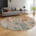 thumbnail image 6 of Addison Rugs Mayfield Premium Machine Washable Transitional Abstract Terracotta Round Rug, 8' x 8', 6 of 6