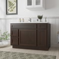 thumbnail image 2 of 48 in. W x 21 in. D x 32.5 in. H Bath Vanity Cabinet without Top in Brown, 2 of 5