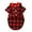 Red, variant on CICRKHB Dog Clothes Dog Plaid Shirt Suit Wedding Dress Pet Clothes Spring, Summer and Autumn Pet Supplies Blue