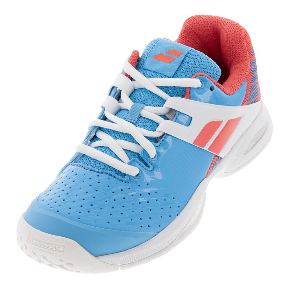 Babolat Kids Propulse All Court Tennis Shoes Sky Blue/Pink 