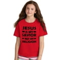 thumbnail image 4 of Jesus Is My Savior Not My Religion Crewneck T Shirts Boy Girl Teen Brisco Brands X, 4 of 6
