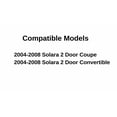 thumbnail image 2 of Passenger Right Side Front Door Window Door Glass Compatible with Toyota Solara 2004-2008 Models, 2 of 5