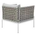 thumbnail image 5 of Modway Harmony 7-Piece Sunbrella? Basket Weave Outdoor Patio Aluminum Sectional Sofa Set in Tan Gray, 5 of 10