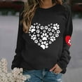 thumbnail image 2 of Lightweight Sweatshirts for Women Cute Graphic Print Long Sleeve Crew Neck Casual Loose Pullover Tops Workout Gym Shirt(Black,XL), 2 of 4