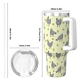 thumbnail image 4 of Balery Funny Chicken Pattern 40oz Stainless Steel Tumbler Double Wall Vacuum Insulated Water Bottle Ice Bully Insulated Tumbler With Handle And 2 in 1 Straw Lid, 4 of 8
