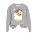 thumbnail image 4 of Amzcrzy Sweat-Shirt pour Femmes Noël Col Rond Imprimé Ample Chandail Manches Longues Sans Capuche Chandails en Molleton de Noël Manches Longues pour Femmes Chandail TG, 4 of 4