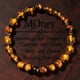 thumbnail image 3 of Ojo de Tigre Citrino Piedra Natural Pulsera Hombres y Mujeres Joyería Fortuna Suerte Pulsera, 3 of 7