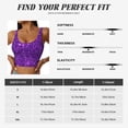 thumbnail image 6 of Lsque Purple Glitter Printed Women'S Sports Bra, Compression, Moisture Wicking, High-Impact Sports Bra For Women,Supportive sports bra-X-Large, 6 of 9