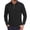 12#Black, variant on Mens Solid Color Long Sleeve Polo Shirt Two Button Placket Turn Down Collar Daily Casual Basic Top