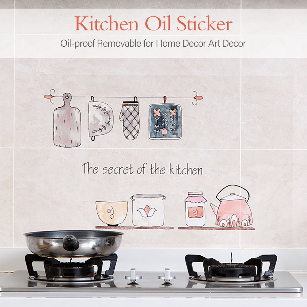 Details about  / Fresh Removable Wall Stickers Kitchen Oil proof Art Decor Decal Sticker DMF