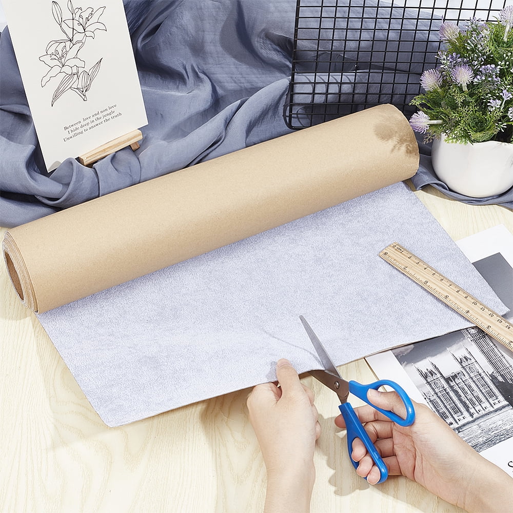 9.84x1.3Feet Self Adhesive Felt Fabric Light Grey Iced Velvet Flock Self Adhesive Velvet Flocking Liner