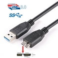 thumbnail image 6 of USB 3.0 B to B Cable 5Gbps SuperSpeed Data Transfer Double-Shielded STP for External HDD SSD Hard Drive 0.3-5M Backwards Compatible USB 2.0 28AWG 24AWG Power Wire, 6 of 6