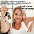 thumbnail image 4 of Picture Frame Keychain, Wearable 30pcs Photo Keychain  for Custom Photo, 4 of 7