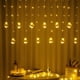 thumbnail image 1 of Cortina de luces LED con forma de bola de los deseos, cadena de luces decorativas con forma de estrella para habitación de dormitorio, diseño de ambiente multiescena, 1 of 5