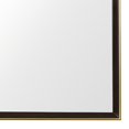 thumbnail image 6 of Rectangular Wooden Frame Mirror with Gold Trim, Espresso Brown, 6 of 6