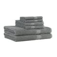 thumbnail image 5 of Mainstays 6 Piece 100% Cotton Towel Set, 2 Bath , 2 Hand and 2 Washcloths,Super Soft and Highly Absorbent Basic Solid Premium Towel Set, for Bathroom, Hotels, Spa and Gym – Grey, 5 of 7