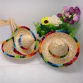 thumbnail image 4 of Flmtop Fashion Pet Sun Cap Handcrafted Woven Hawaii Style Adjustable Dog Cat Straw Hat, 4 of 9
