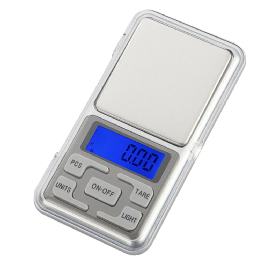Black Digital Pocket Scale 2 Pack with Back-Lit LCD Screen & Tare Function 200g Capacity - 0.01g Accuracy 