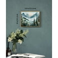 thumbnail image 5 of Drsoum Modern Green Fog Pine Tree Forest Farmhouse Wall Decor Classic Prints Kitchen Bathroom Office - 8x10in Nature Framed, 5 of 6