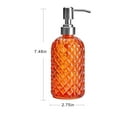 thumbnail image 7 of Glass Pump Soap Dispenser Bottle Body Wash Dispenser Durability Hand Soap Dispenser Lotion Dispensers for Kitchen Laundry Hotel Orange, 7 of 7