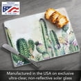 thumbnail image 6 of CounterArt Watercolor Cactus Tempered Glass Cutting Board 10" by 8", 6 of 7