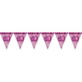 thumbnail image 2 of Unique Party Pink 60 Glitz Pennant Bunting, 2 of 2