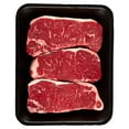 thumbnail image 2 of New York Strip Steak, Choice Angus Beef, 3 Per Tray, Family Pack, 1.53 - 3.33 lb, 2 of 8