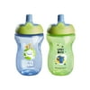Tommee Tippee Sporty Soft Spout Toddler Sippy Cups | 10oz, 12 months+, 2 pack | Spill-Proof