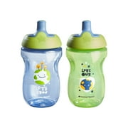 Tommee Tippee Sporty Soft Spout Toddler Sippy Cups | 10oz, 12 months+, 2 pack | Spill-Proof