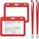 thumbnail image 1 of Protectores De Tarjetas De Vacunación Portatarjetas De Identificación Transparentes Con Cordones Para Profesores Estudiantes Enfermeras 2 Uds Guardurnaity EL017151-03, 1 of 5