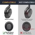thumbnail image 3 of SOULWIT Cooling-Gel Replacement Earpads for Steelseries Arctis Nova Pro Wired, Nova 1/1X/1P/3/3P/3X/4/7/7X/7P Headphones, Ear Pads Cushions with Noise Isolation Foam - Snow Leopard, 3 of 6