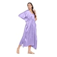 thumbnail image 3 of Oussum Women's Kaftans Plus Size Satin Long Maxi Caftans Casual Dresses Online, 3 of 7