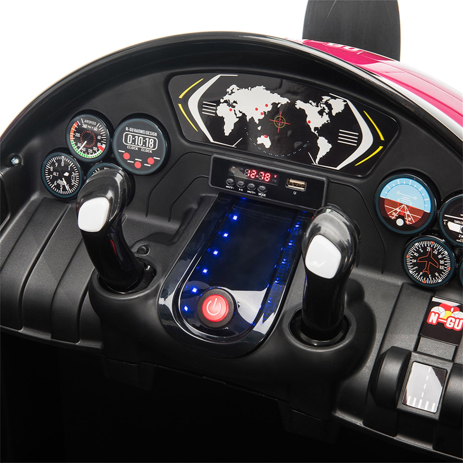 CIPACHO 12V Children's Electric Ride On Airplane, Car for Kids Vehicle with Bombing Sound, Joysticks Operation, FM Radio, Remote Control, Best Gift for Aged 3-8, Pink CIPACHO 12V Children's Electric Ride On Airplane, Car for Kids Vehicle with Bombing Sound, Joysticks Operation, FM Radio, Remote Control, Best Gift for Aged 3-8, Pink