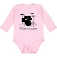 thumbnail image 3 of Inktastic Future Drummer Boys or Girls Long Sleeve Baby Bodysuit, 3 of 5