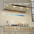 thumbnail image 5 of BRANO 42" Pro Style Range Hood Wall or Under Cabinet Mount, 1200 CFM DC Inverter Powerful & Quiet, Delay Shut-Off, 4 LED Lights, 5 of 11