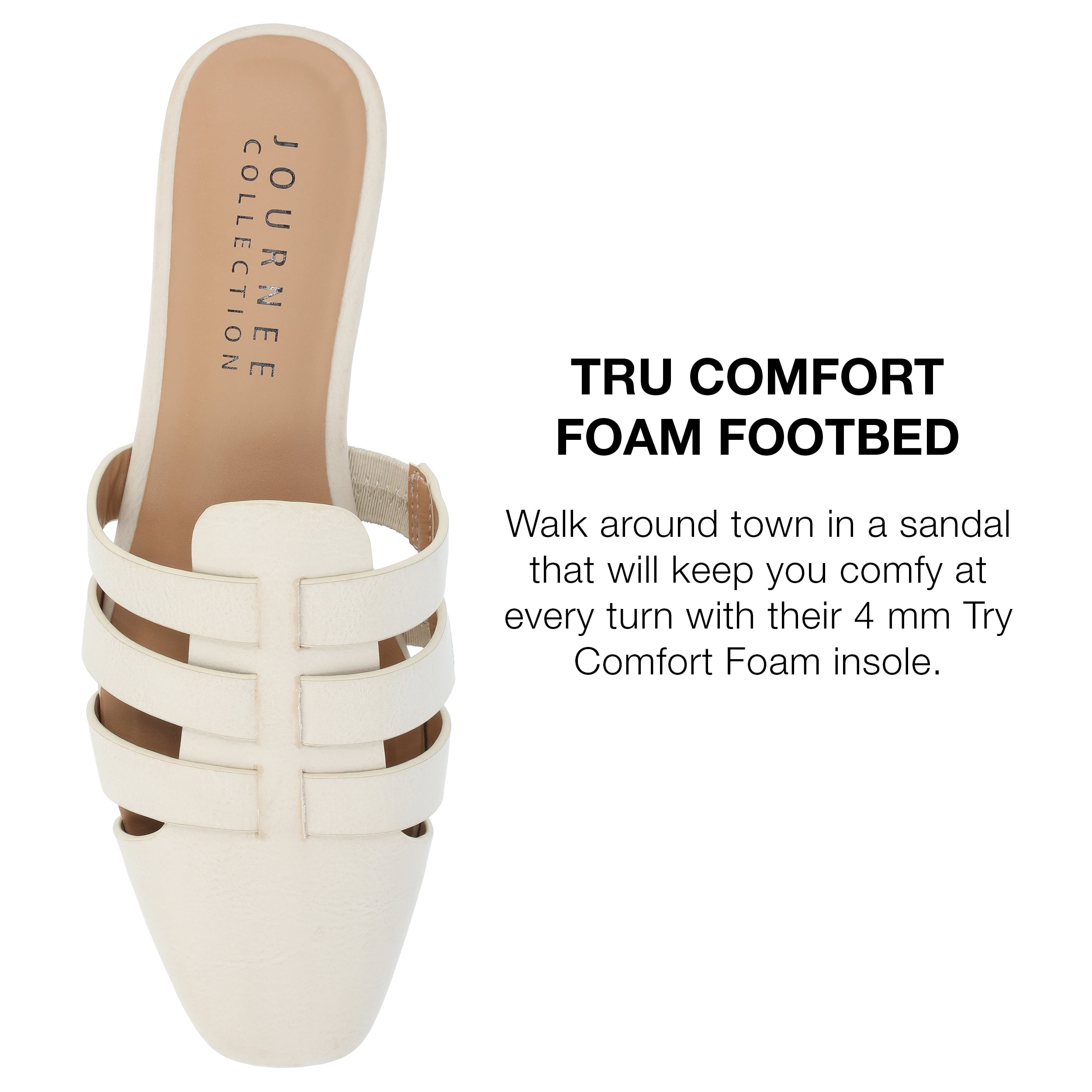 Journee Collection Womens Jazybell Tru Comfort Foam Slip On Mules Flats